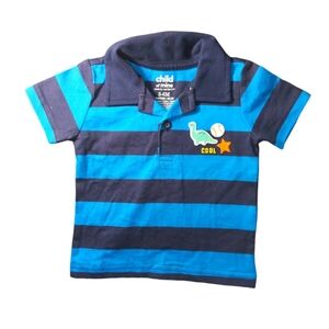 Child Of Mine Boys Blue Shirt Size 3-6 Months NWT